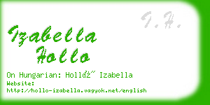 izabella hollo business card